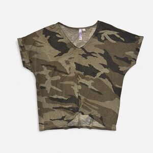Camo Twisted Front Top from Francesca’s